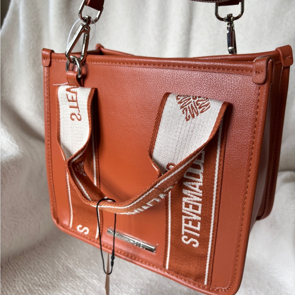 Steve Madden Bwebber Satchel - Whiskey Spice NWT - Picture 2 of 9